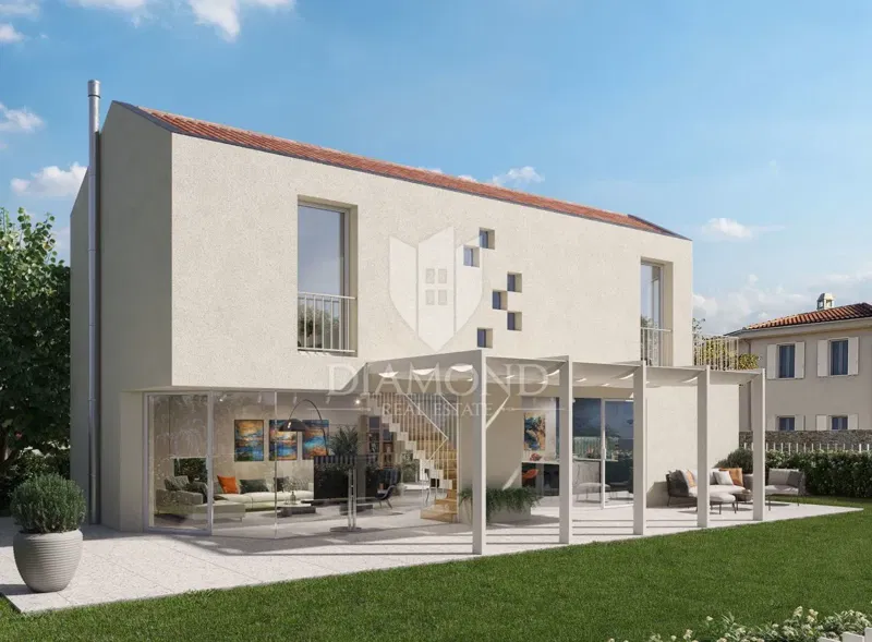 Poreč, surroundings, land with a project 100 m from the sea! – 2
