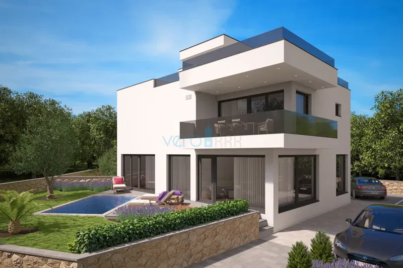 Krk city, land for construction, 650m2, center, for sale – 2