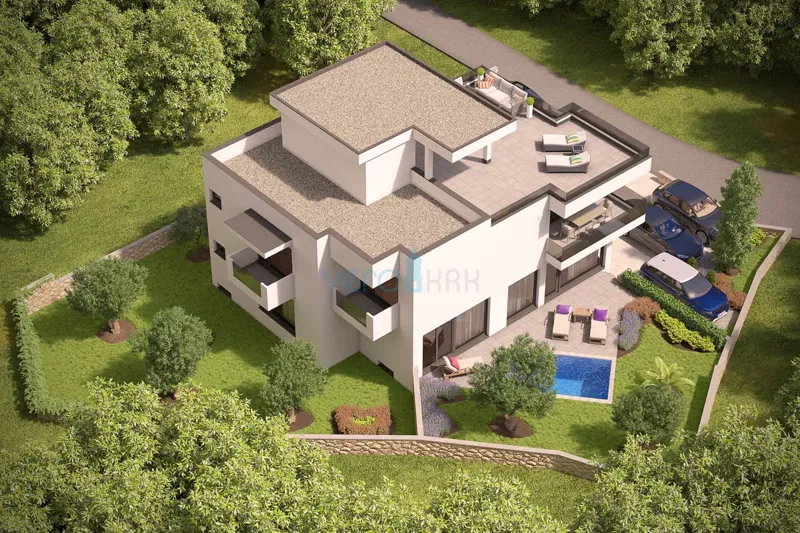 Krk city, land for construction, 650m2, center, for sale – 3