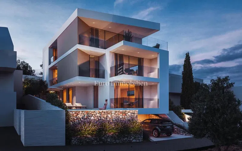 Apartments in villa with sea view - new building Rogoznica – 2