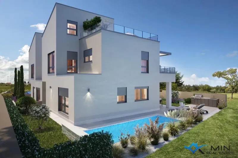 Attractive semi-detached house with swimming pool in Novigrad - under construction – 2