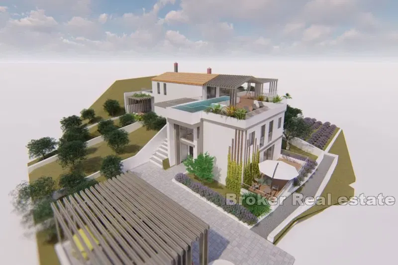 Una villa in costruzione con vista mare – 2