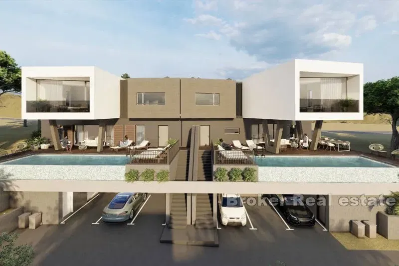 Villa moderna bifamiliare con vista mare – 2