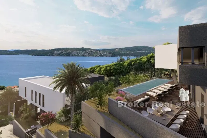 Villa in costruzione con piscina e vista mare – 2