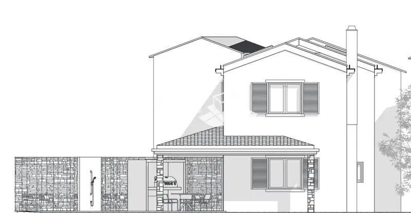 Istria, Barban, Rebići, building plot with building permit for a house with a swimming pool #sale – 2