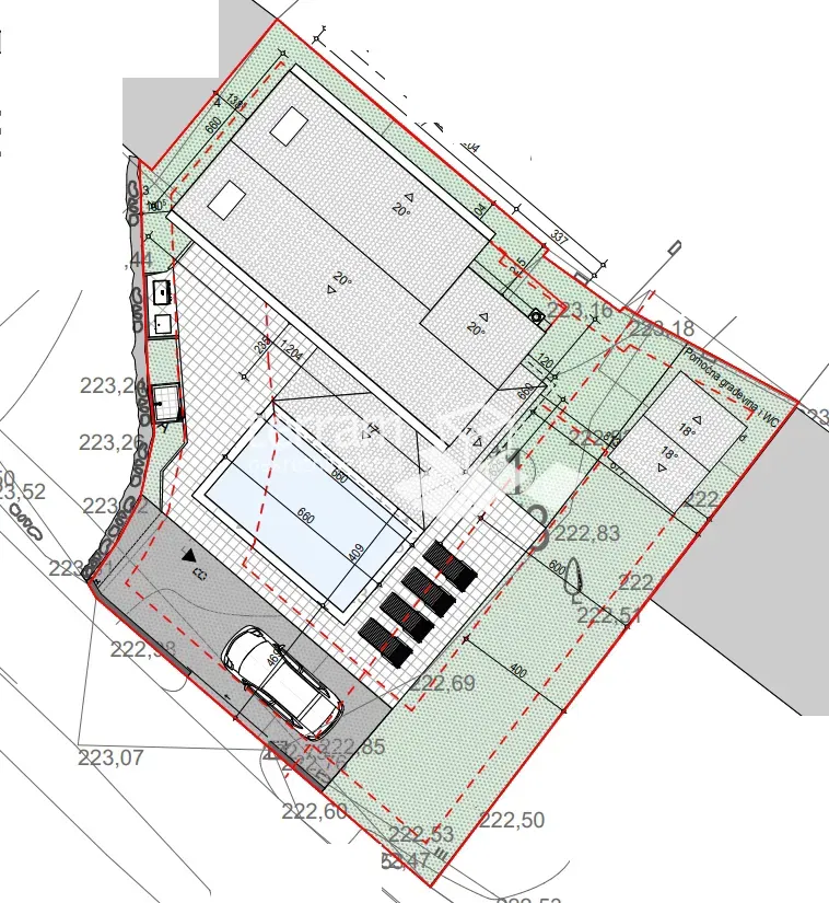 Istria, Barban, Rebići, building plot with building permit for a house with a swimming pool #sale – 3
