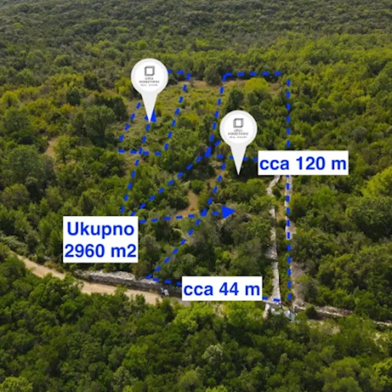 SRESER, Peljesac - Ackerland 2960 m2 mit Meerblick