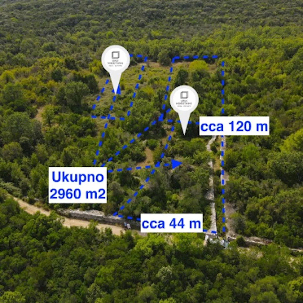SRESER, Peljesac - Ackerland 2960 m2 mit Meerblick