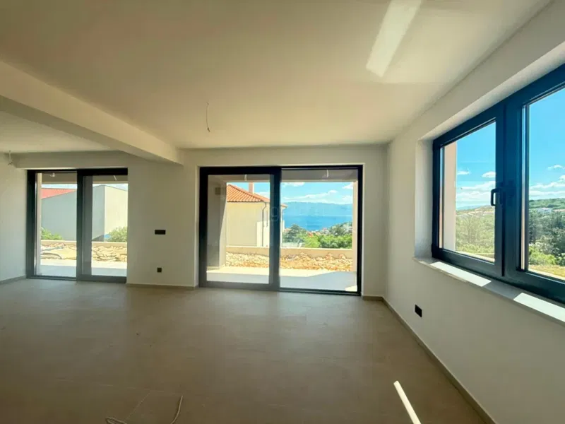 Island of Krk, Vrbnik, apartment on the ground floor with open sea view, for sale! – 2