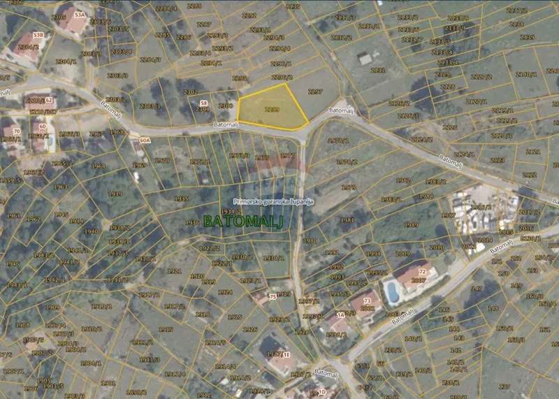 Non-structural plot Batomalj, Baška, 917m2 – 2