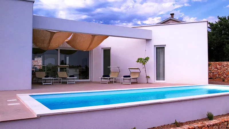 Città di Krk, dintorni, moderna casa indipendente con vista mare! – 3