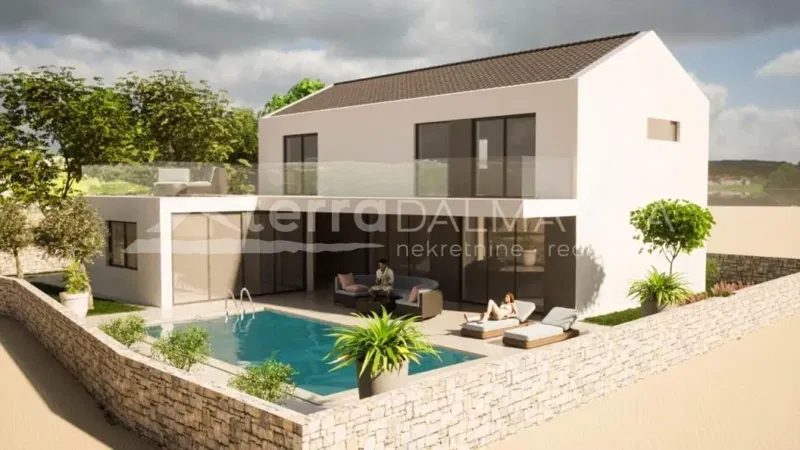 Surroundings of Sibenik, Bilice, house with swimming pool in a quiet location – 2