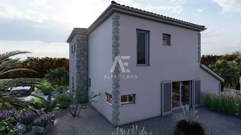 Dobrinj, surroundings, luxury villa under construction with swimming pool in a quiet location!! ID 505 – 3