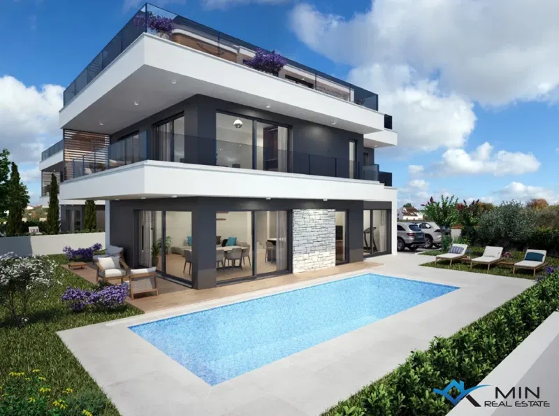 Villa con terrazza sul tetto e piscina nelle vicinanze di Parenzo – 2
