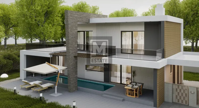 Poreč, surroundings, modern semi-detached villa with pool 4 km from the sea! – 2