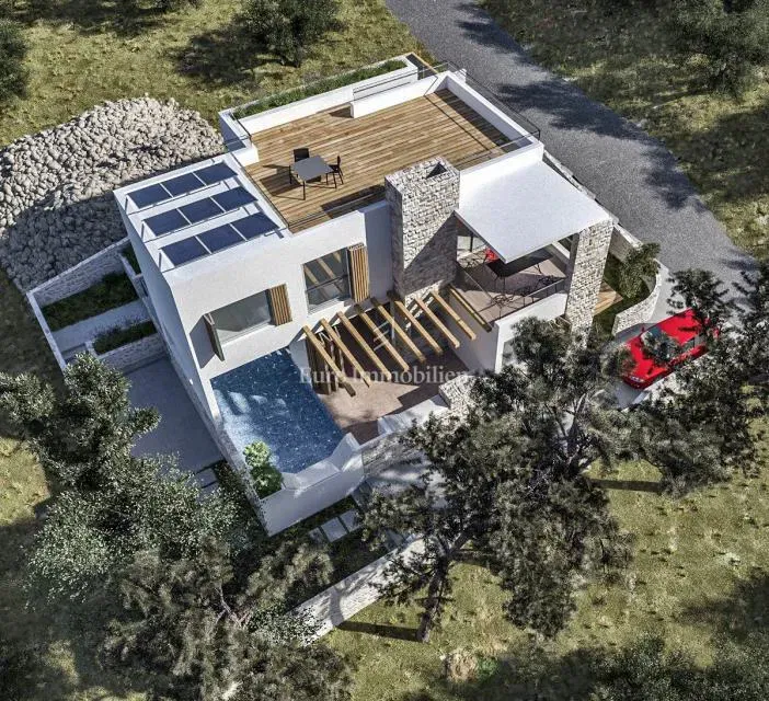 Villa moderna con piscina e vista mare - Jezera – 2