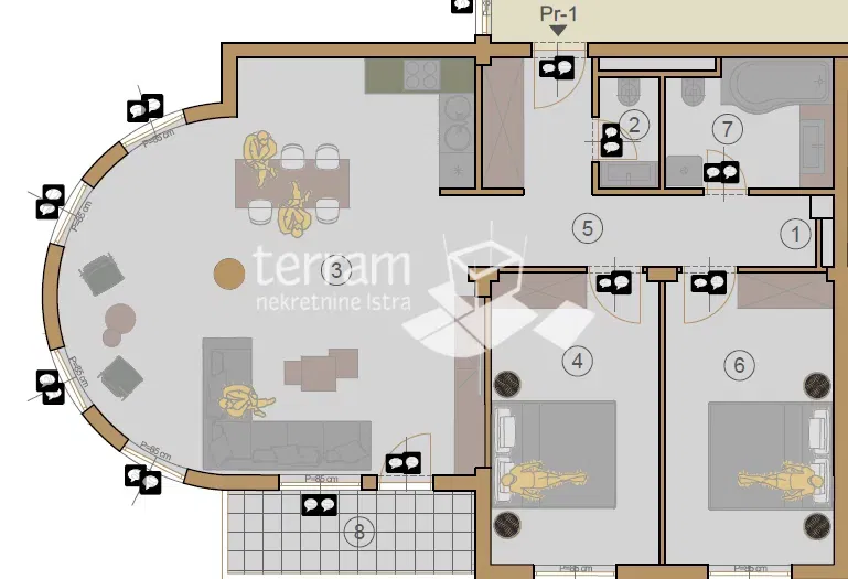 Istria, Pola, centro, appartamento 93,59 m2, 2 camere da letto, ascensore, NUOVO!! #vendita – 3