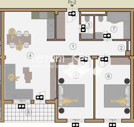 Istria, Pula, center, apartment 80.98m2, 2 bedrooms, elevator, NEW!! #sale – 3
