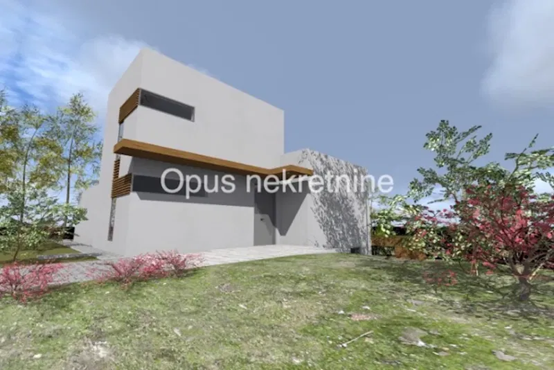 BLACE, SLIVNO-građevinsko zemljište s projektom i građevinskom dozvolom za villu s bazenom (Video)