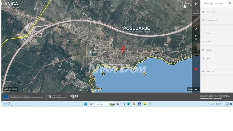 Building land in Posedarje, 600m from the sea with a panoramic view – 2