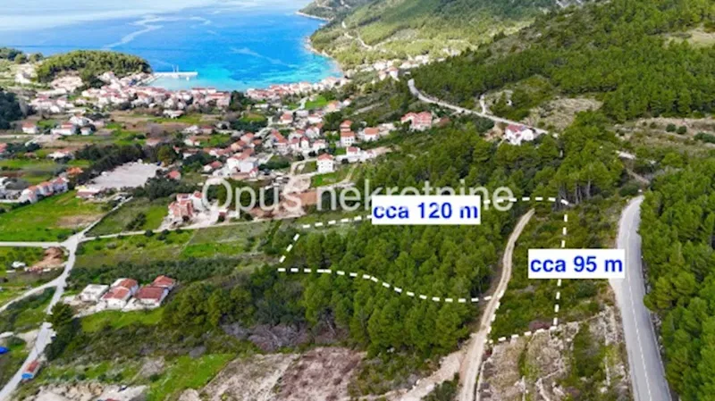 ŽULJANA- poljoprivredno zemljište 6300 m2 s pogledom na more (Video)
