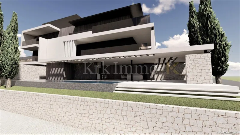 Krk: Penthouse-Wohnung mit Panoramablick auf das Meer – 3