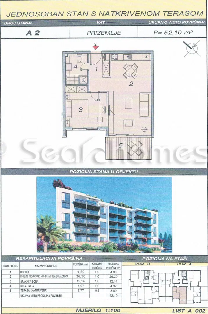 New apartment, centrally located with garden – 2