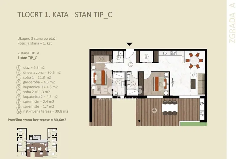 Apartment on the first floor with a view of the sea and an elevator in a new building in Novigrad – 2