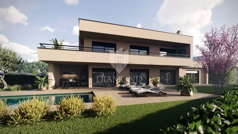 Dintorni di Parenzo, imponente villa moderna con vista sul mare – 2