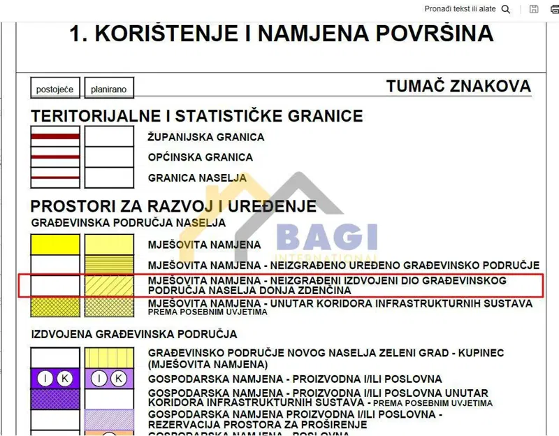 Terreno edificabile Kupinec, Klinča Sela, 3.770m2 – 3