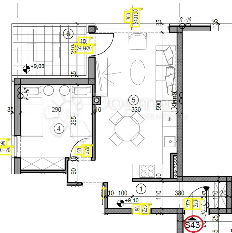 Allogio Monvidal, Pula, 49,05m2 – 3