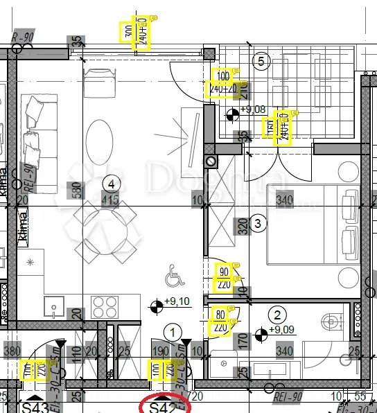 Flat Monvidal, Pula, 49,05m2 – 3