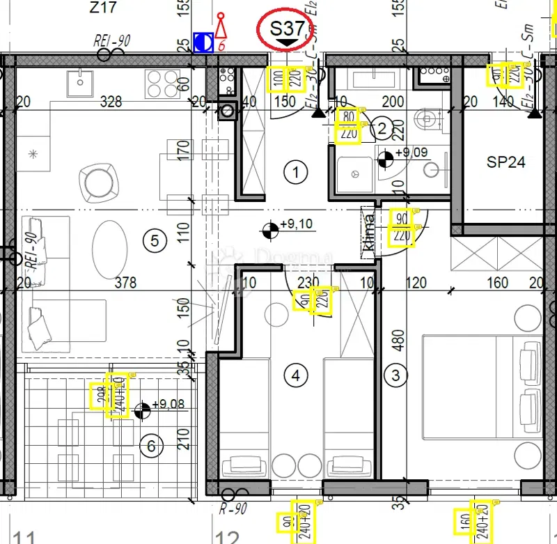 Allogio Monvidal, Pula, 49,05m2 – 2