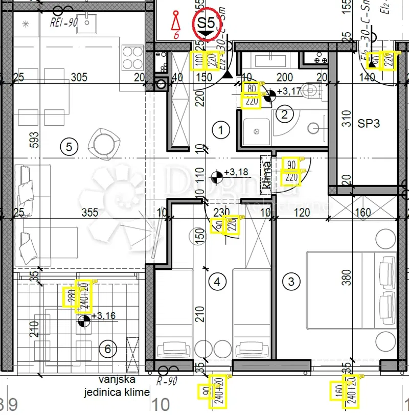 Allogio Monvidal, Pula, 49,05m2 – 2