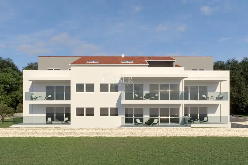 Isztria - Rovinj, modern apartman a földszinten 150 m-re a tengertől – 2