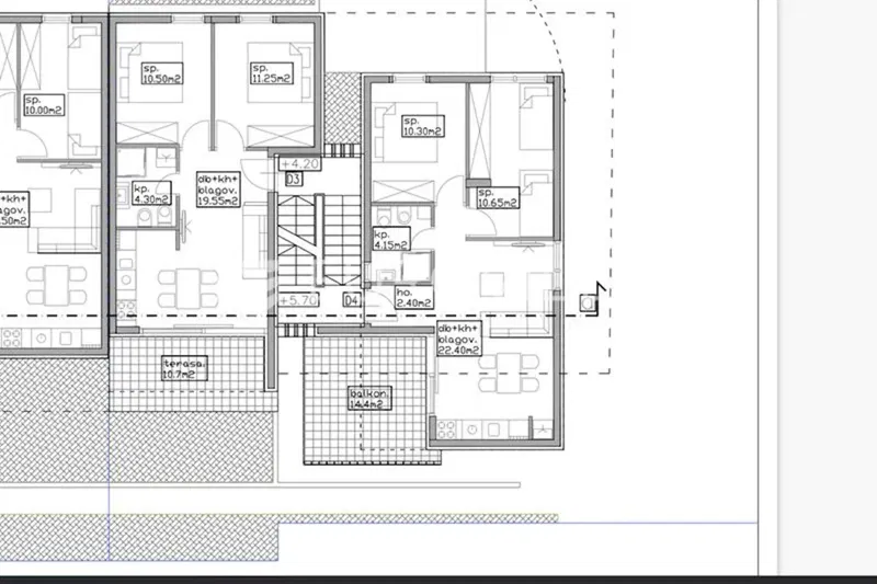 Umag area, two-room apartment 300 m from the sea, designation D4 – 3