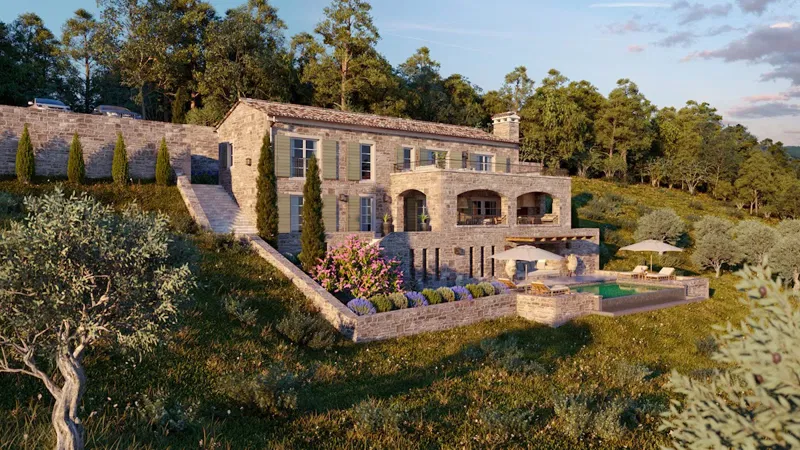Luxury Real estate Istria, stone villa on sale, Motovun – 2