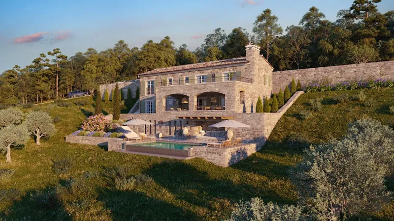 Luxury Real estate Istria, stone villa on sale, Motovun – 3
