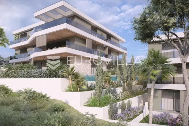 Pula, Pješčana Uvala, modern apartment in a luxurious new building with a garden, 400 m from the... – 2