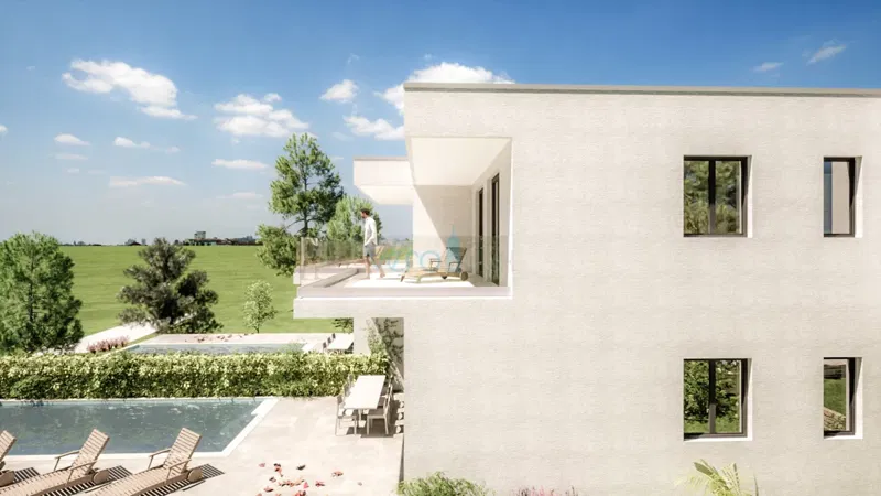 Città di Krk, area più ampia, terreno edificabile 828m2, permesso di costruzione, vista mare, in vendita – 2