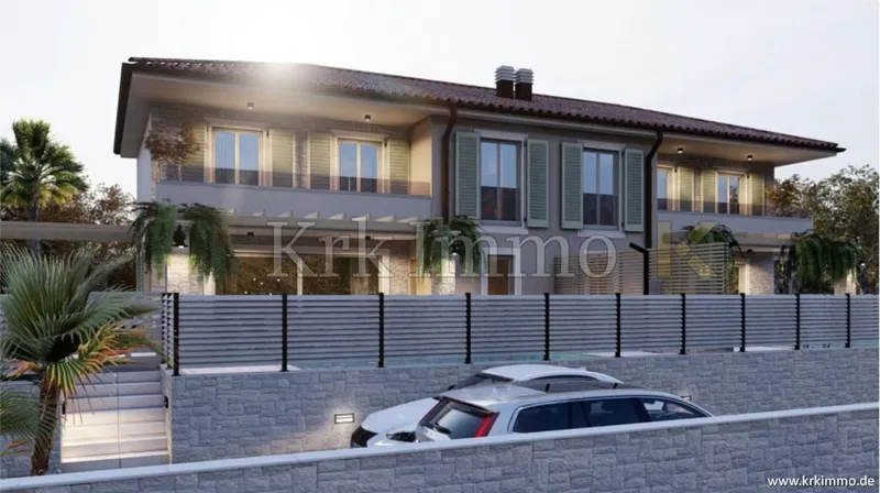 Novogradnja Malinska: Moderna dvojna kuća s bazenom – 3
