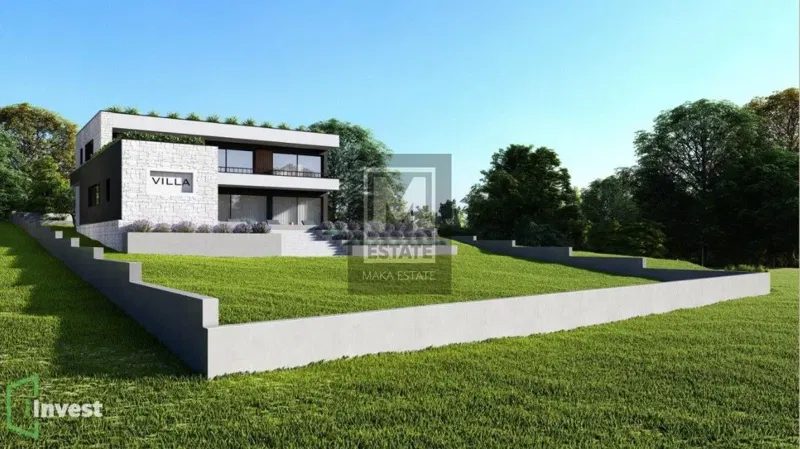 Poreč, surroundings, Modern villa with sea view under construction – 2
