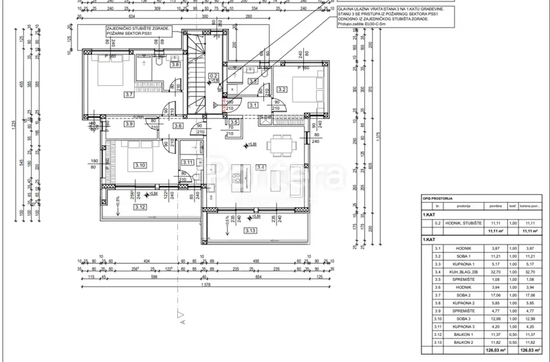 Appartamento/appartamento Dramalj, Crikvenica, 126m2 – 3