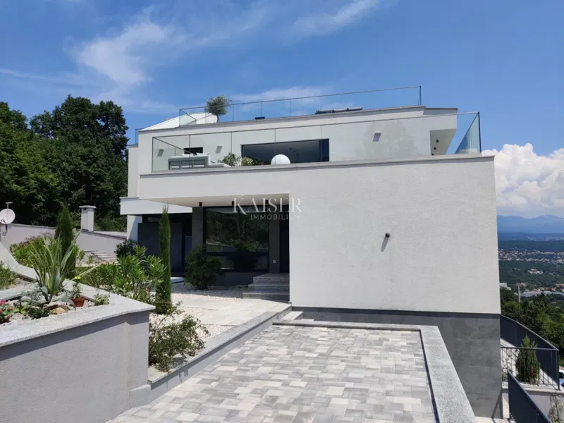 Az Opatija Riviera, egy egyedülálló villa, lenyűgöző kilátással a tengerre és a városra – 2