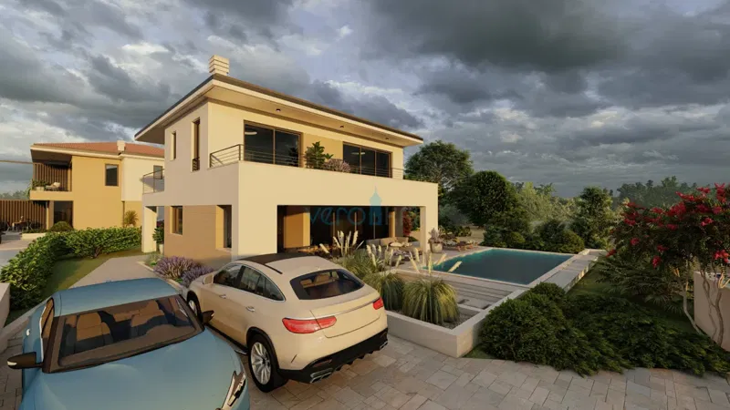 Island of Krk, Malinska area, building plots 622m2 and 540m2 with building permits, sale – 3