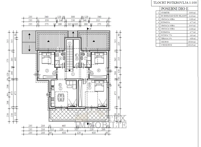 Poreč area, new apartments under construction - APARTMENT E – 3