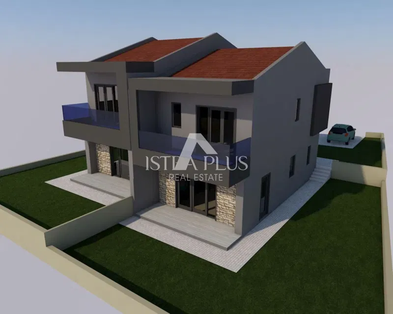 Istria, Parenzo 5 km - Terreno edificabile destinato alla costruzione di una casa bifamiliare – 2