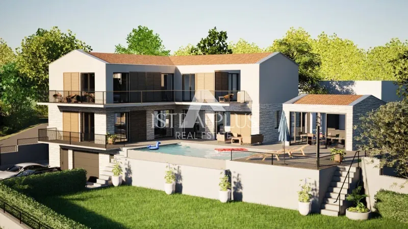 Dintorni di Visignano!! Villa in costruzione con piscina e garage, posizione tranquilla – 2