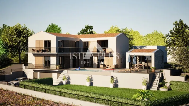 Dintorni di Visignano!! Villa in costruzione con piscina e garage, posizione tranquilla – 3