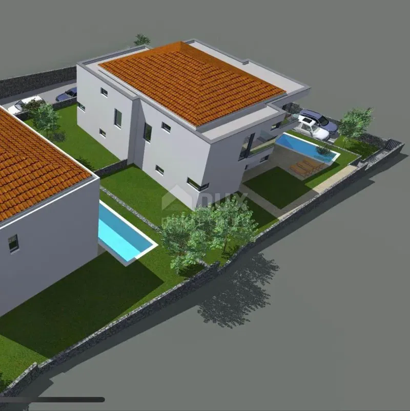 KRK ISLAND, MALINSKA - modern semi-detached house – 3